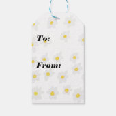 英国のブルドッグデイジー ギフトタグ (裏面)