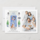 英国のブルドッグドア写真の動くアナウンス 招待状 (正面)