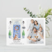 英国のブルドッグドア写真の動くアナウンス 招待状 (スタンド正面)