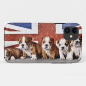 英国のブルドッグパピー Case-Mate iPhoneケース (裏面(横))
