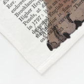 英国のブルドッグフォーマル、ハウンドとハット フリースブランケット (角)