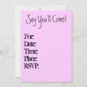 英国のブルドッグベビーシャワー招待状 招待状 (裏面)