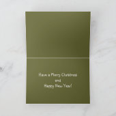 英国のブルドッグホリデー/クリスマスカード シーズンカード (内部)