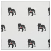 英国のブルドッグ愛 ファブリック (見本)