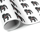 英国のブルドッグ愛 ラッピングペーパー (ロールコーナー)