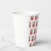 英国のブルドッグ犬がクリスマスを育てる 紙コップ (右)