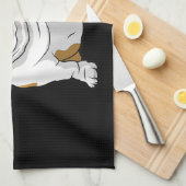 英国のブルドッグ素晴らしおもしろいブルドッグ キッチンタオル (四つ折り)