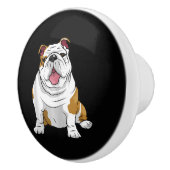 英国のブルドッグ素晴らしおもしろいブルドッグ セラミックノブ (右)