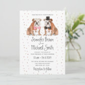 英国のブルドッグ結婚ズドッグ 招待状 (スタンド正面)