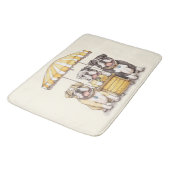 英国のブルドッグ走ズAレモネードスタンド バスマット (アングル)