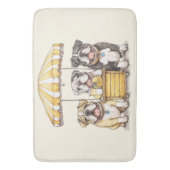 英国のブルドッグ走ズAレモネードスタンド バスマット (正面縦)