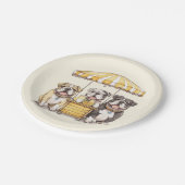 英国のブルドッグ走ズAレモネードスタンド ペーパープレート (アングル)