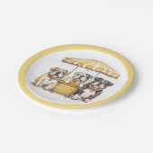 英国のブルドッグ走ズAレモネードスタンド ペーパープレート (アングル)