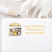 英国のブルドッグ走ズAレモネードスタンド ラベル (インサイチュ)