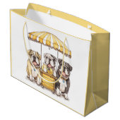 英国のブルドッグ走ズAレモネードスタンド ラージペーパーバッグ (裏面アングル)
