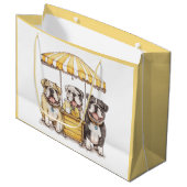 英国のブルドッグ走ズAレモネードスタンド ラージペーパーバッグ (正面アングル)