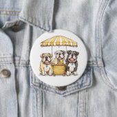 英国のブルドッグ走ズAレモネードスタンド 缶バッジ (インサイチュ)