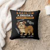 英国のブルドッグ飼い主ユーモアのあるが愛犬好き クッション (ブランケット)