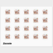 英国のブルドッグ・アット・ア・カーニバル ラウンドシール (シート)