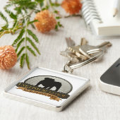 英国のブルドッグ キーホルダー (側面)