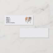 英国のブルドッグ スキニー名刺 (正面/裏面)