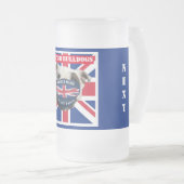 英国のブルドッグ フロストグラスビールジョッキ (正面右)