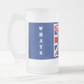 英国のブルドッグ フロストグラスビールジョッキ (左)