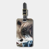 英国のブルドッグ ラゲッジタグ (正面縦)