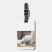 英国のブルドッグ ラゲッジタグ (正面縦)