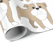 英国のブルドッグ ラッピングペーパー (ロールコーナー)