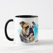 英国のブルドッグ・ロイヤル・フレンド マグカップ (左)