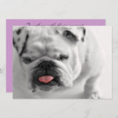 英国のブルドッグ·ワンピー 招待状 (正面/裏面)