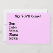 英国のブルドッグ·ワンピー·招待状 招待状 (裏面)