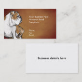 英国のブルドッグ 名刺 (正面/裏面)