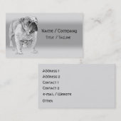 英国のブルドッグ 名刺 (正面/裏面)
