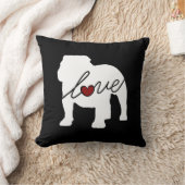英国のブルドッグLoveq クッション (ブランケット)