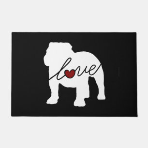 英国のブルドッグLoveq ドアマット