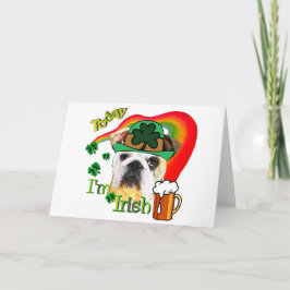 英国のブルドッグSt patricks day カード