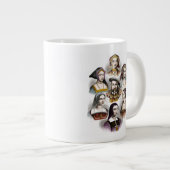 英国のヘンリー八世王|彼の6人の妻 ジャンボコーヒーマグカップ (正面右)