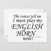 英国のホルンの声は必然遊だ ポストカード (正面/裏面)