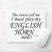 英国のホルンの声は必然遊だ マウスパッド (マウス)