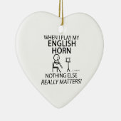 英国のホルンは何の問題も無い セラミックオーナメント (右)