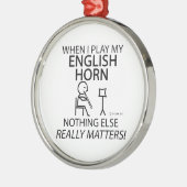 英国のホルンは何の問題も無い メタルオーナメント (左)