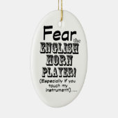 英国のホルン奏者を恐れる セラミックオーナメント (右)