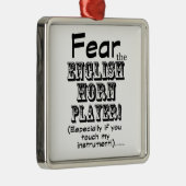 英国のホルン奏者を恐れる メタルオーナメント (右)