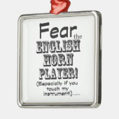 英国のホルン奏者を恐れる メタルオーナメント (左)