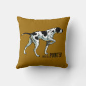 英国のポインター クッション (裏面)