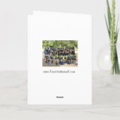 英国のマスチフの子犬のバレンタイン・ウィッシュ シーズンカード (裏面)