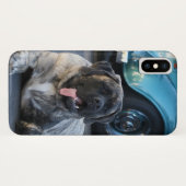 英国のマスチフ犬iPhone xケース Case-Mate iPhoneケース (裏面(横))