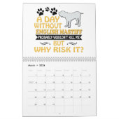 英国のマスティフのカレンダー2019 2020人のギフトの女性のお母さん カレンダー (3月 2026)